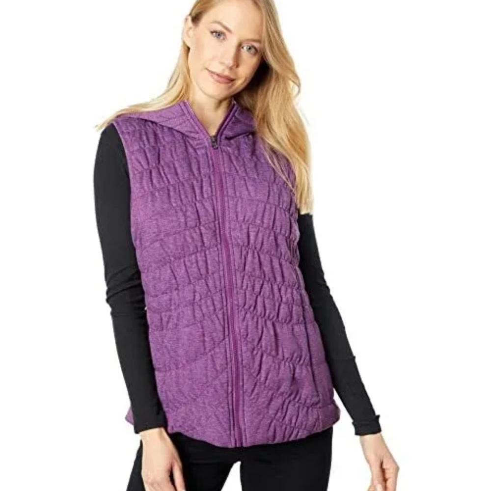 Avec Les Filles hooded vest purple small